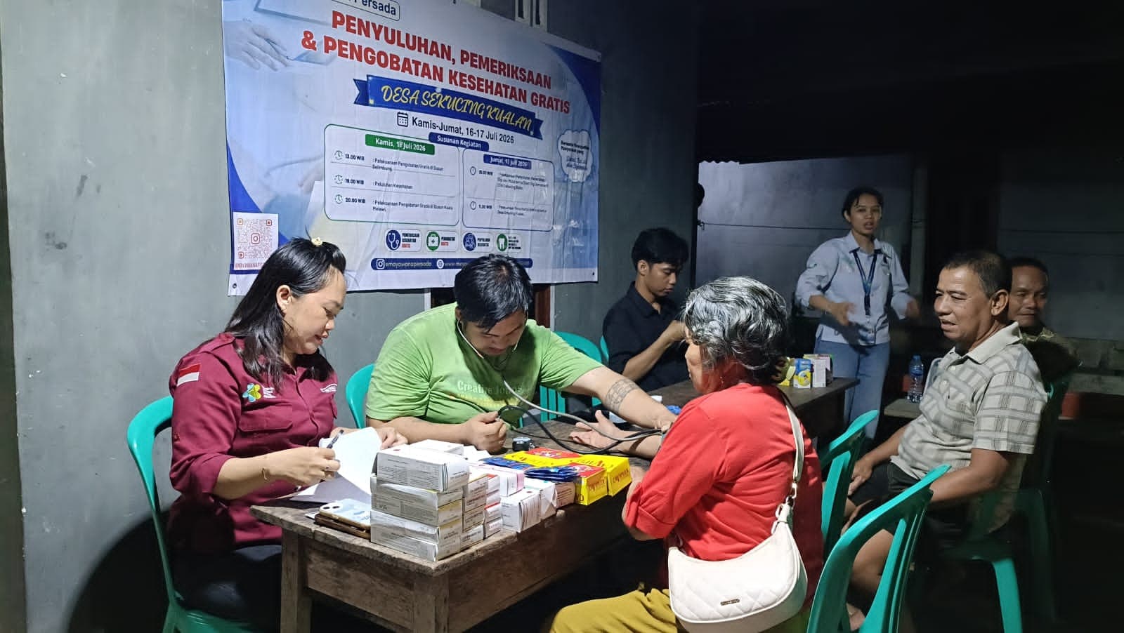 Pemeriksaan kesehatan gratis didukung PT Mayawana Persada